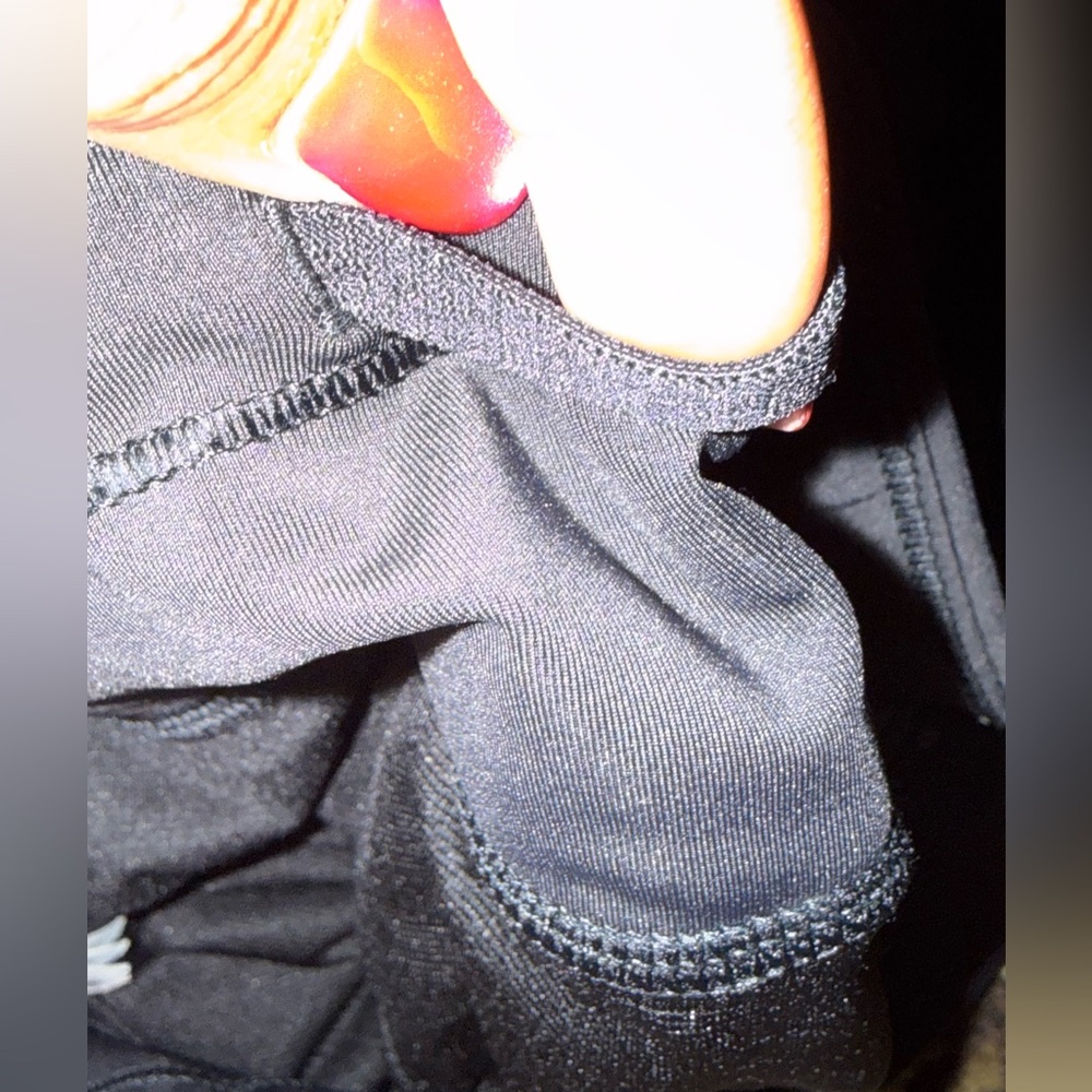 Athleta Black Athletic Shorts with Back Zip Pocket - Picture 7 of 9